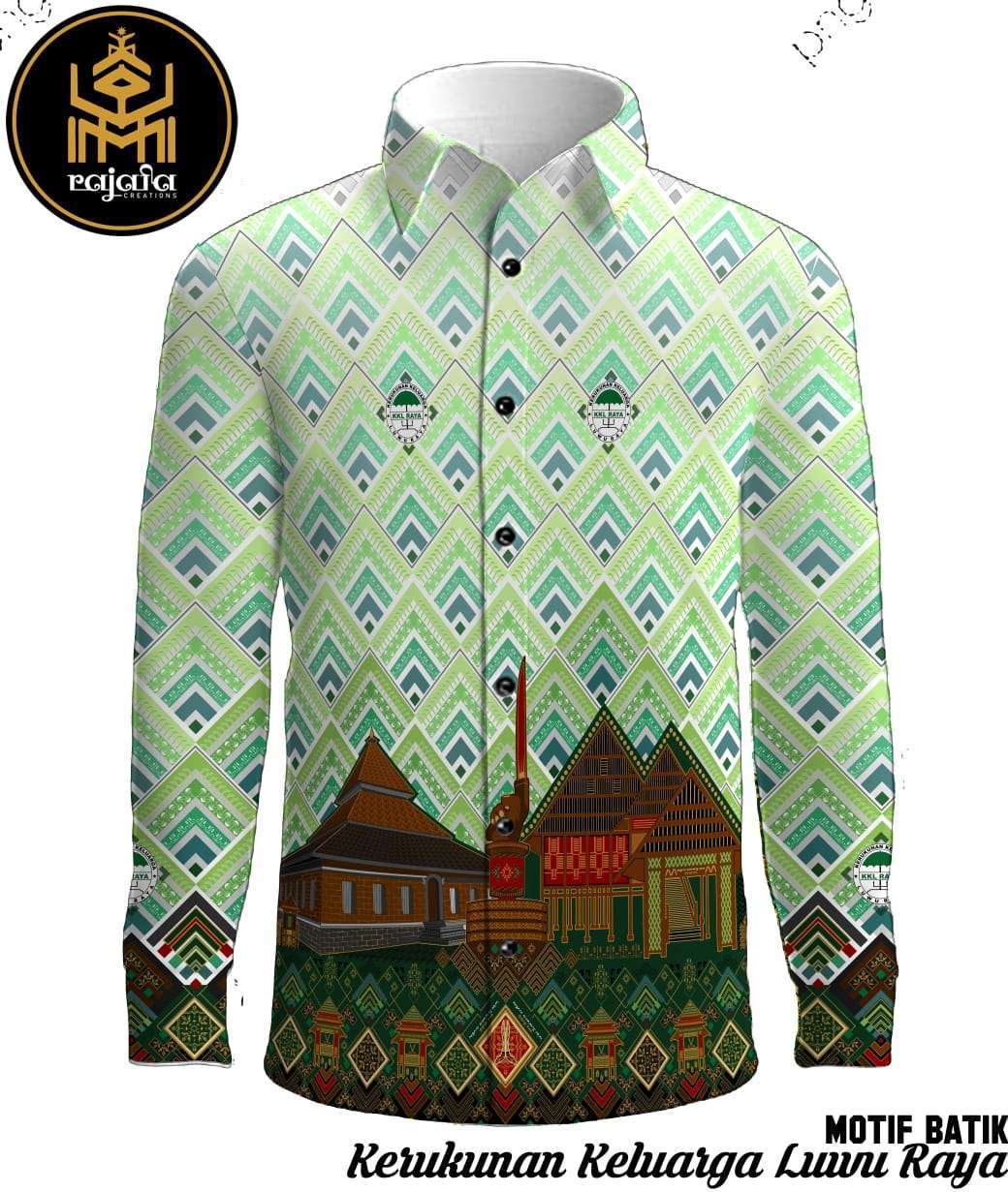 Kemeja batik khas KKLR tampak depan