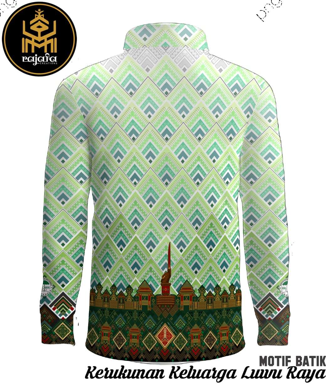 Kemeja batik khas KKLR tampak belakang