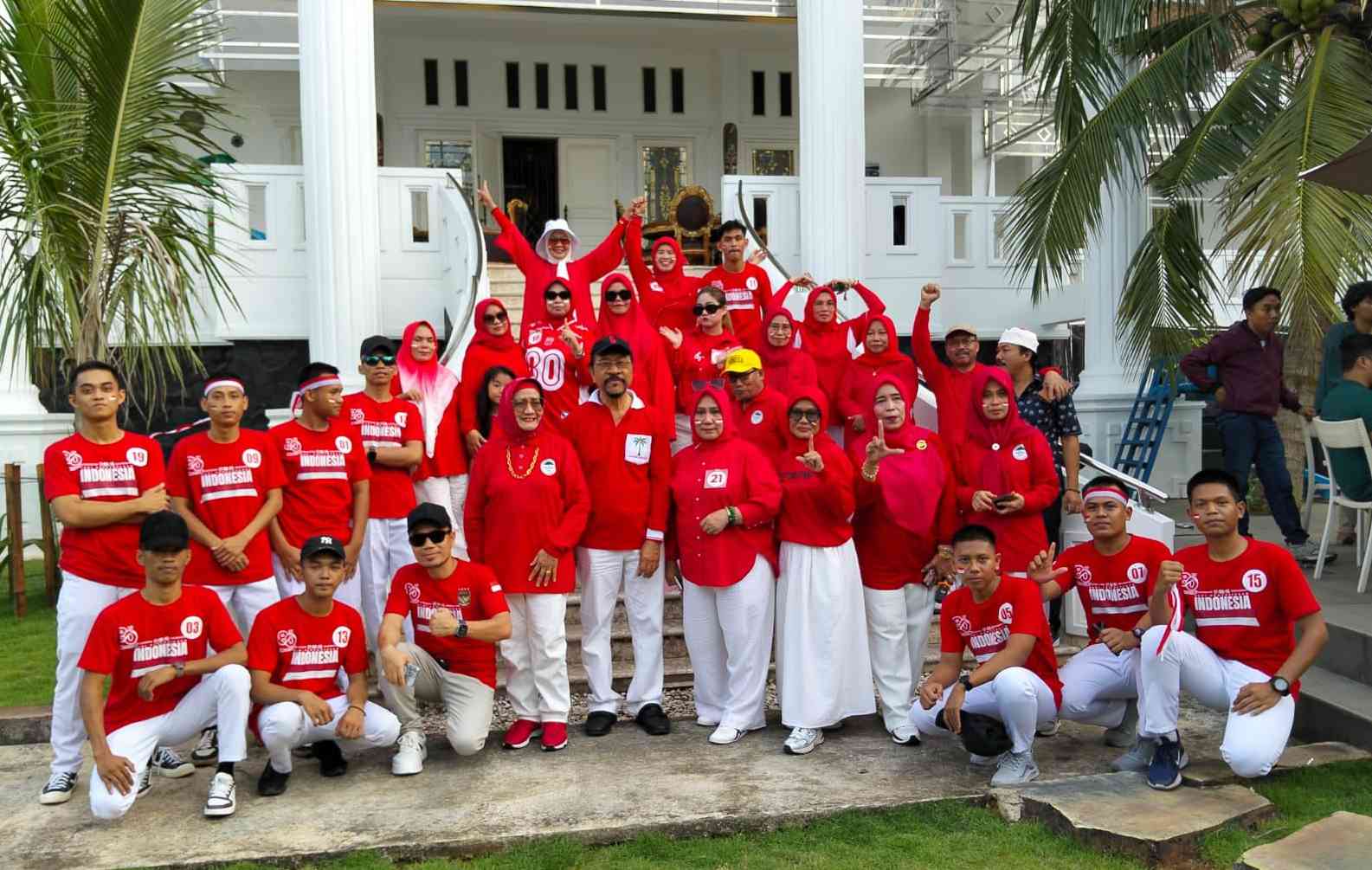 Peringatan HUT RI ke-80 di kediaman Ketua Umum BPP KKLR Arsyad Kasmar