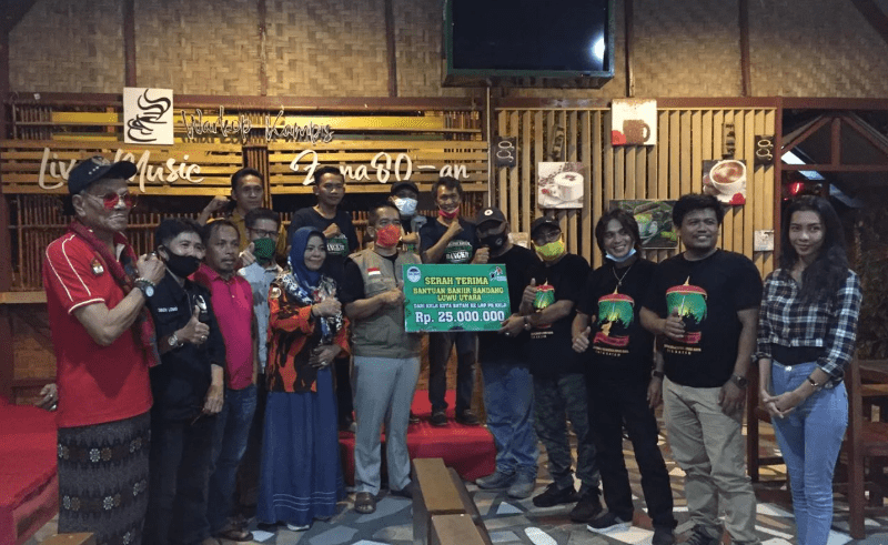 KKLR Batam Serahkan Bantuan Banjir Luwu Utara Rp25 Juta Melalui LRP KKLR